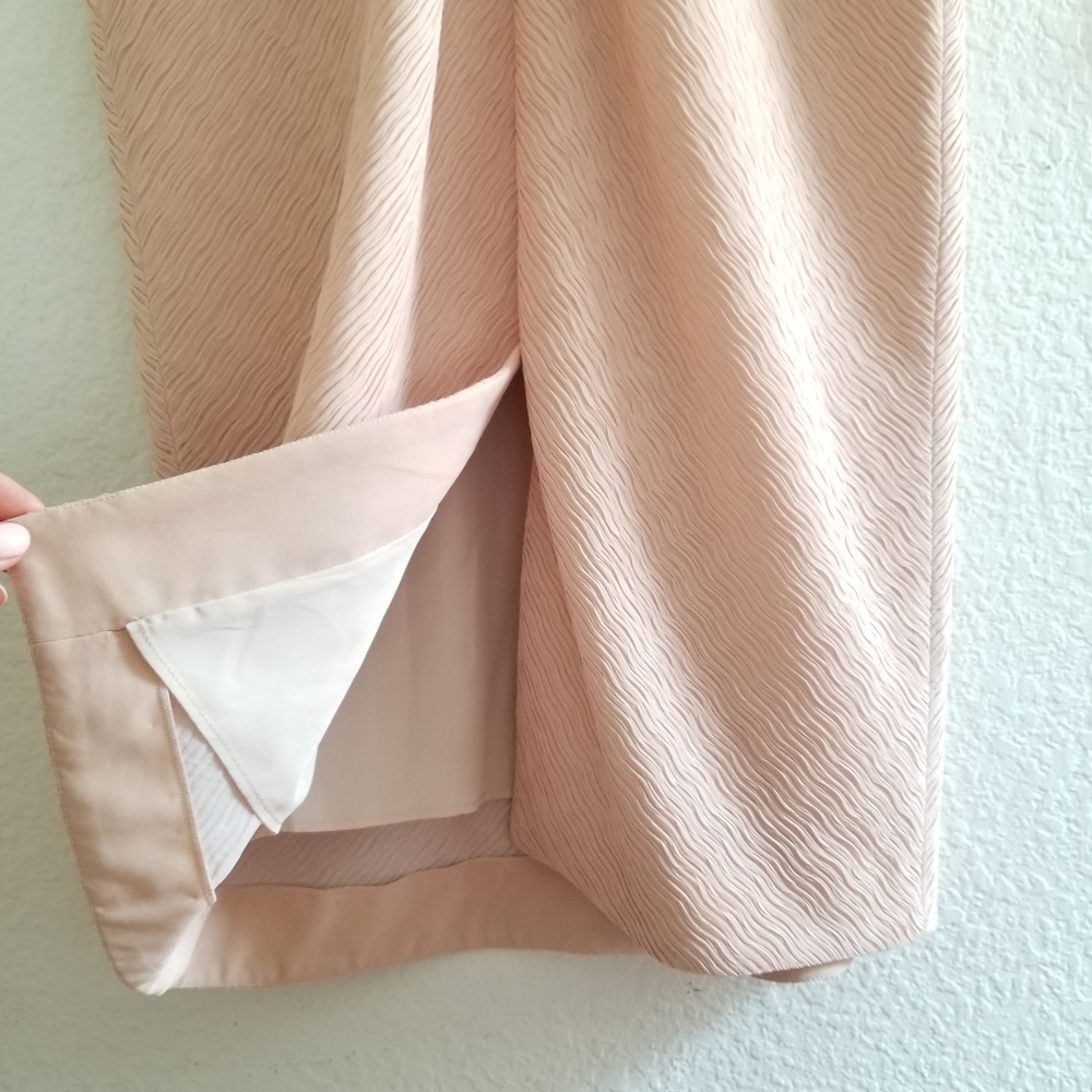 MaxMara Ananas Midi Sheath Dress Size US 14 Blush Pale Pink - Picture 13 of 13